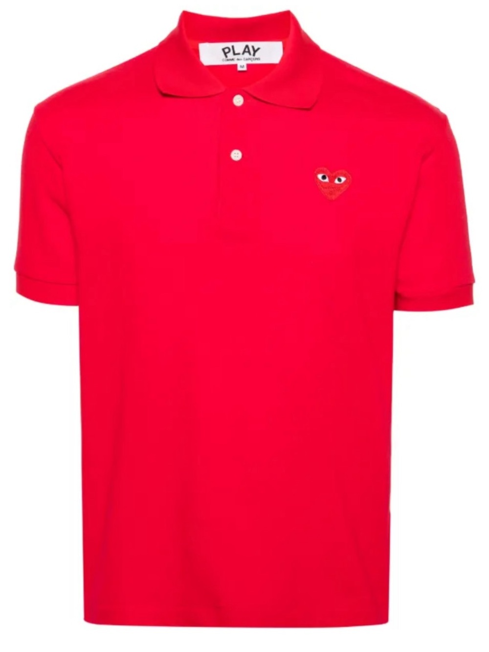Comme des Garçons ‘PLAY’ Red Heart Polo Shirt. NWT, Unisex Sizing.